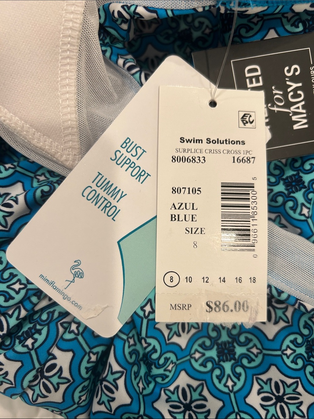 SWIM SOLUTIONS One Piece Swimsuit - Picture 11 of 12